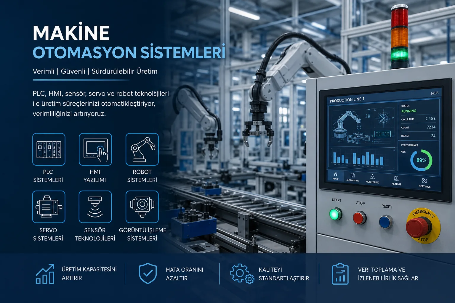 Makine Otomasyon Sistemlerinde Verimli Ve Güvenli Üretimin Temeli